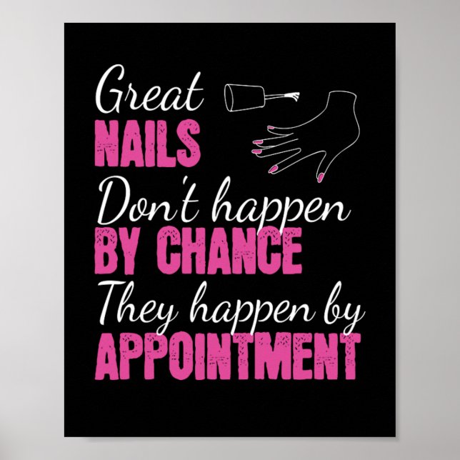 Great Nails Fingernail Manicure Poster (Vorne)