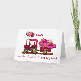 Great Nephew Valentinstag Loads Liebe Herz Karte