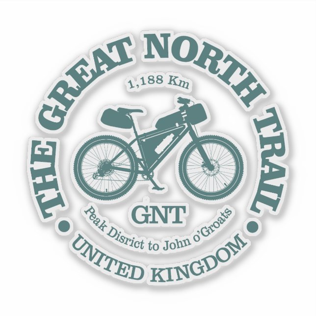 Great North Trail (Radfahren) Aufkleber (Vorderseite)