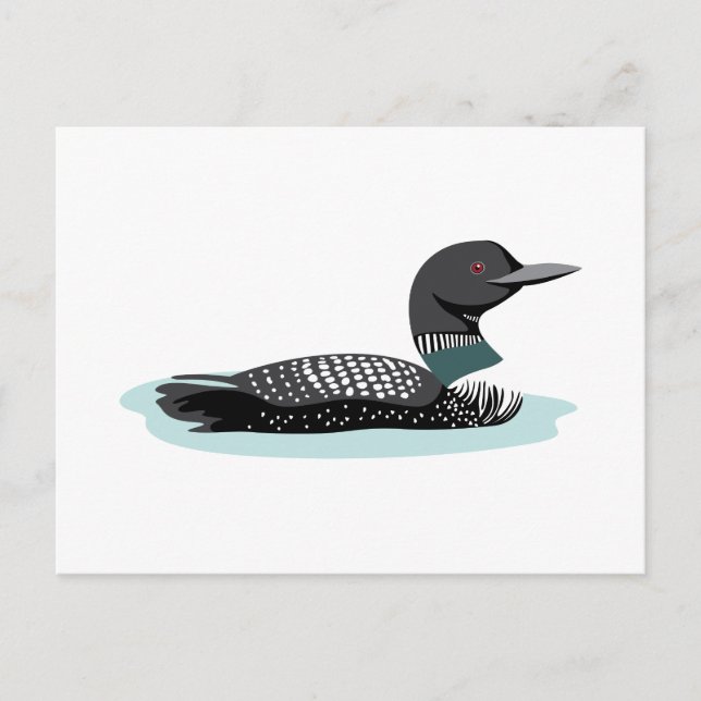 Great Northern Loon Postkarte (Vorderseite)