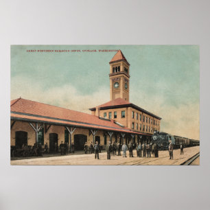 Great Northern Railroad Bahnhof Poster