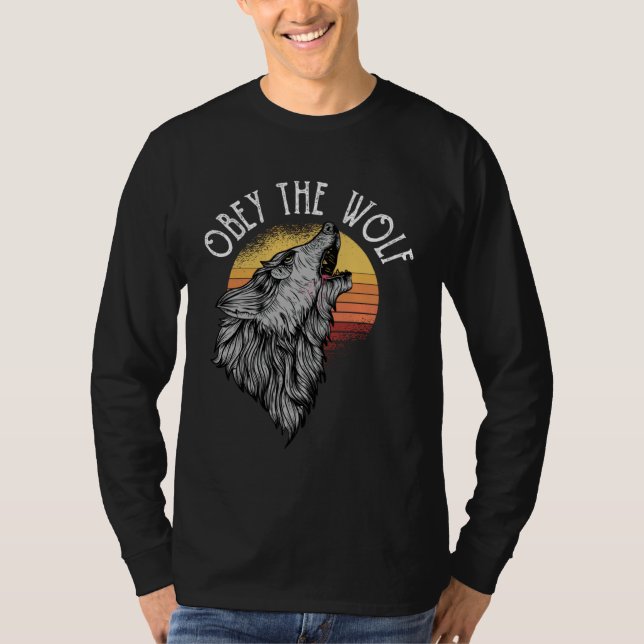 Great obedience of the wolf motif T-Shirt (Vorderseite)