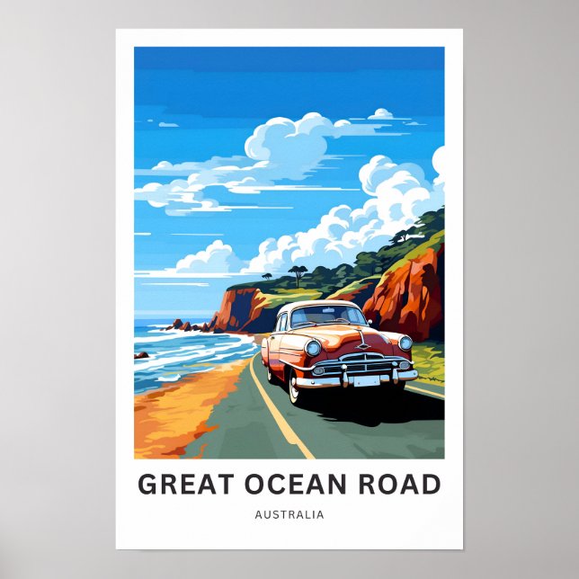 Great Ocean Road Australia Reisedrucke Poster (Vorne)