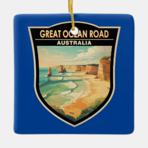 Great Ocean Road Australien Reise Kunst Vintage Keramikornament