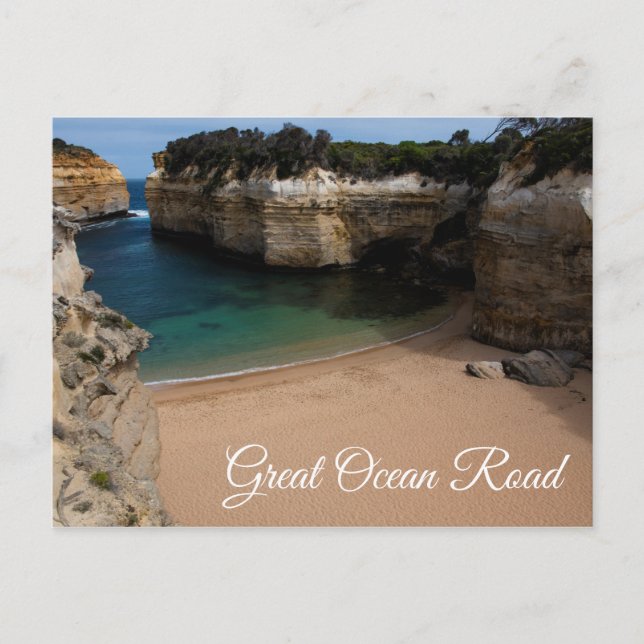 Great Ocean Road Loch Ard Gorge Beach Australien Postkarte (Vorderseite)