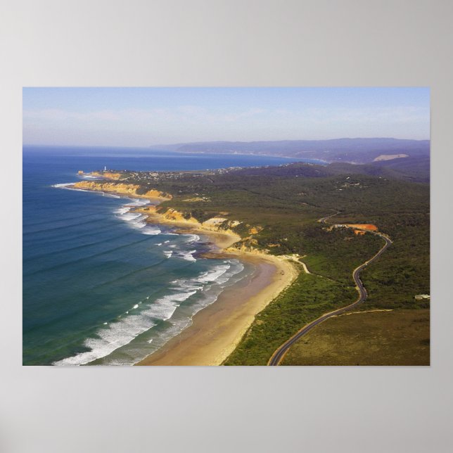 Great Ocean Road und Split Point Lighthouse, Poster (Vorne)