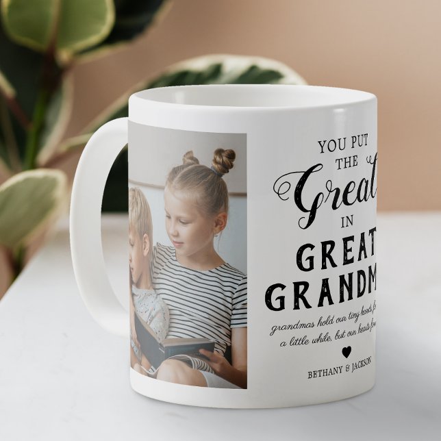 Great Oma Family Foto Zwei-Tone-Kaffee-Tasse Kaffeetasse (Von Creator hochgeladen)