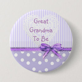 Great Oma to be Baby Showbutton: Lila Bow Button