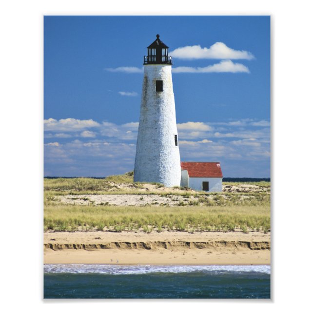 Great Point Lighthouse Nantucket MA Foto Print (Vorne)