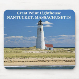 Great Point Lighthouse, Nantucket, MA-Mauspad Mousepad