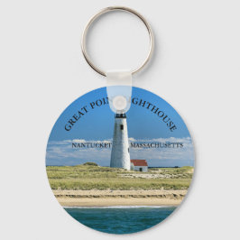 Great Point Lighthouse Nantucket MA Schlüsselanhän Schlüsselanhänger