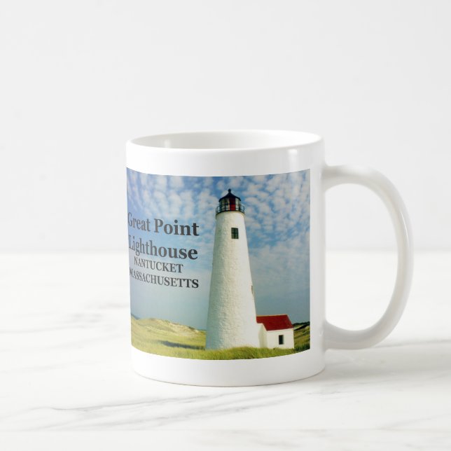 Great Point Lighthouse, Nantucket MA Tasse (Rechts)