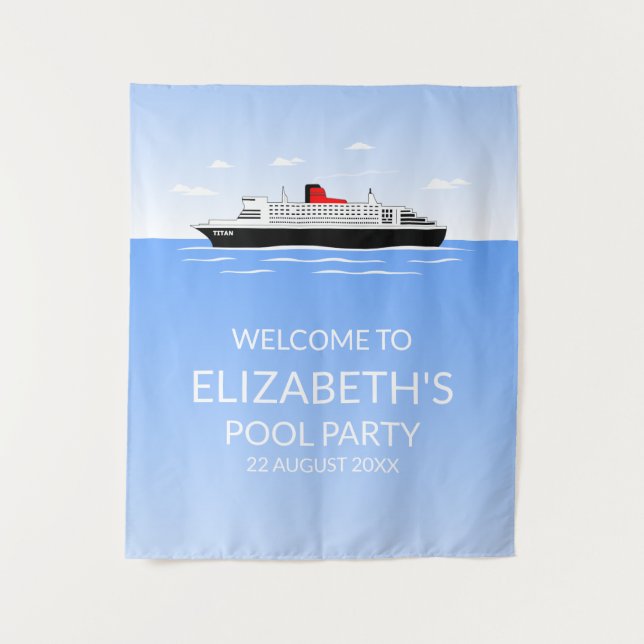 Great Pool Party Wandteppich (Vorderseite)