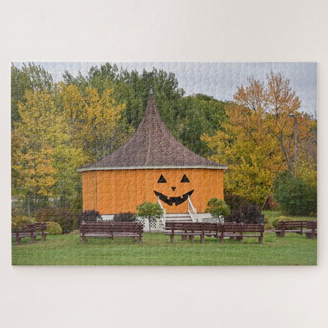 Great Pumpkin Gazebo, Newport, Vermont Puzzle (Horizontal)