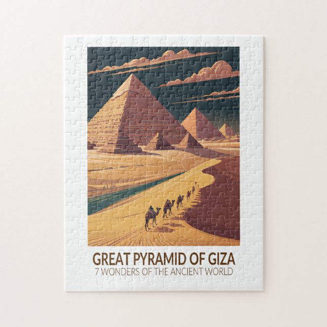 Great Pyramid of Giza Seven Wonders of the World Puzzle (Vertikal)