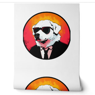 Great Pyrenäen Dog Businessman Tapete