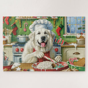 Great Pyrenäen Holiday Baker: Feierliche Weihnacht Puzzle