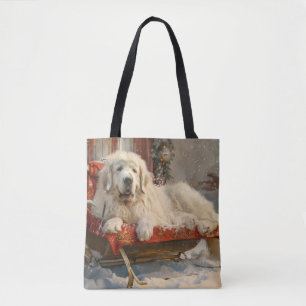Great Pyrenäen Hund Weihnachten Feierliche