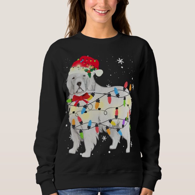 Great Pyrenäen Hund Weihnachten Weihnachten Weihna Sweatshirt (Vorderseite)