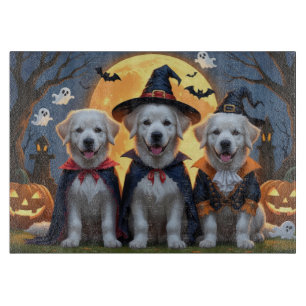 Great Pyrenäen Hunde Pumpkin Halloween Funny Schneidebrett