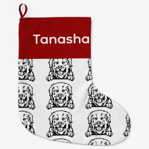Great Pyrenäen Hundesocken Maßgeschneiderte Hundes Großer Weihnachtsstrumpf
