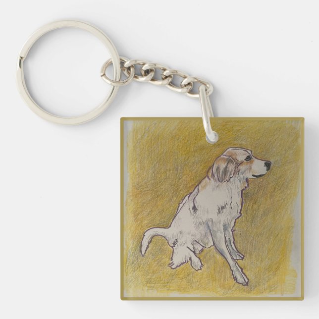 Great Pyrenäen Schlüsselanhänger (Vorderseite)