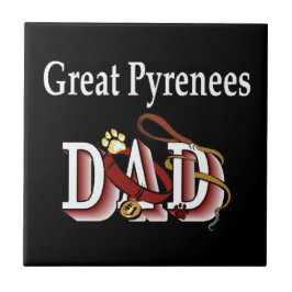 Great Pyrenäen VATER Fliese