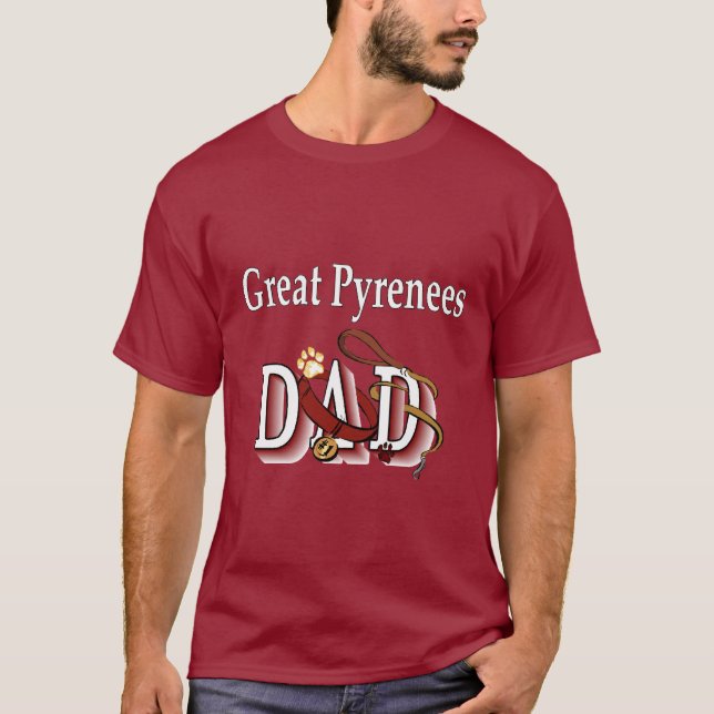 Great Pyrenäen VATER T-Shirt (Vorderseite)