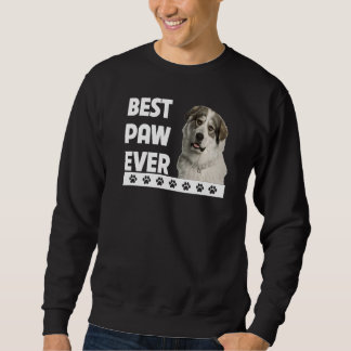 Great Pyrenäen Vathers Day Best Paw Ever Dog Vater Sweatshirt