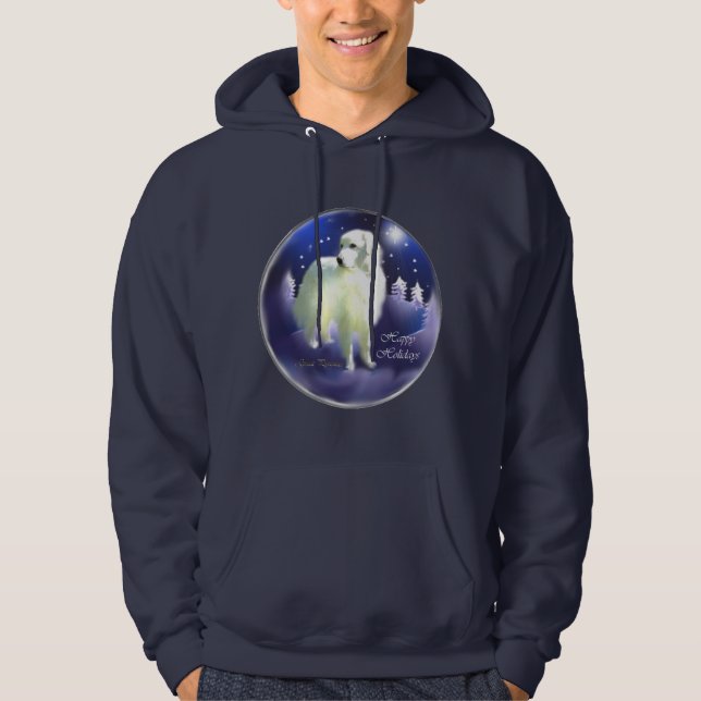 Great Pyrenäen Weihnachtsgeschenke Hoodie (Vorderseite)
