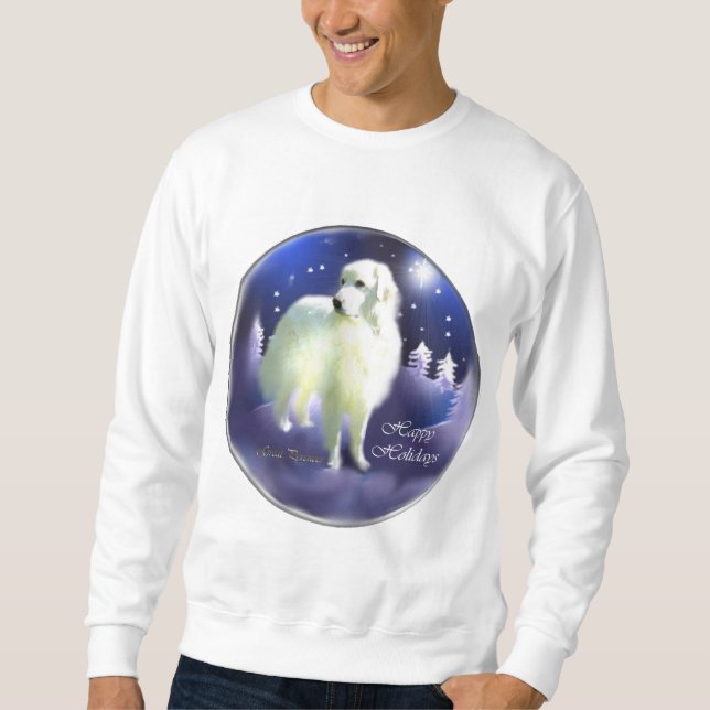 Great Pyrenäen Weihnachtsgeschenke Sweatshirt (Vorderseite)