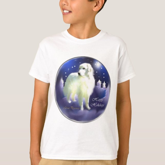 Great Pyrenäen Weihnachtsgeschenke T-Shirt (Vorderseite)