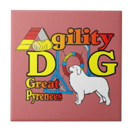 great_pyrenees_Agility Fliese
