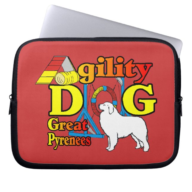 great_pyrenees_Agility Laptopschutzhülle (Vorderseite)