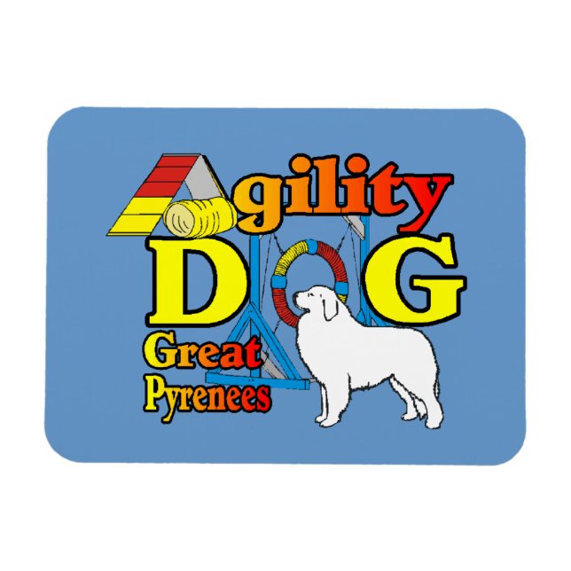 great_pyrenees_Agility Magnet (Horizontal)
