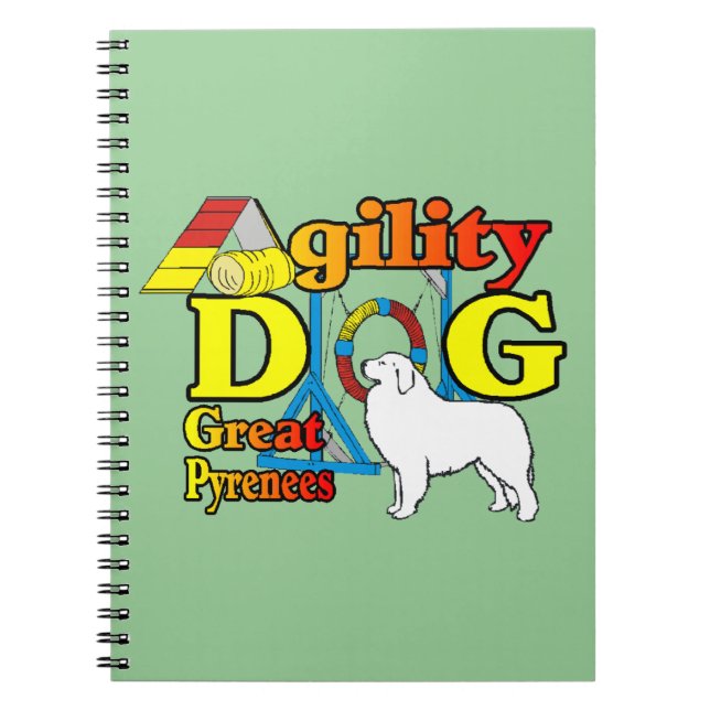 great_pyrenees_Agility Notizblock (Vorderseite)
