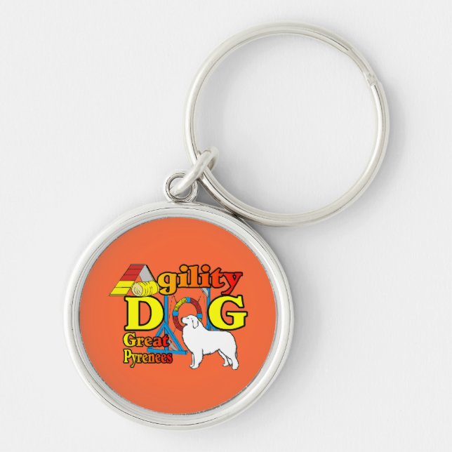 great_pyrenees_Agility Schlüsselanhänger (Vorne)