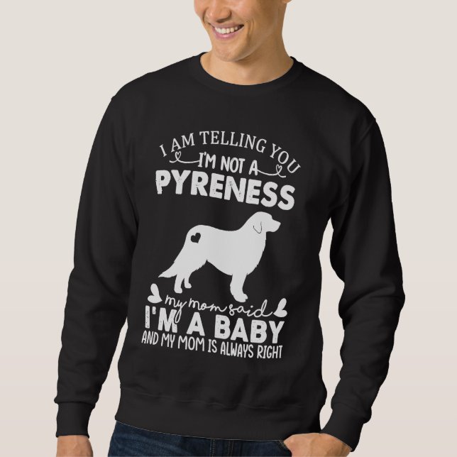 Great Pyrenees Dog   For Women Mom Mama Dog Sweatshirt (Vorderseite)