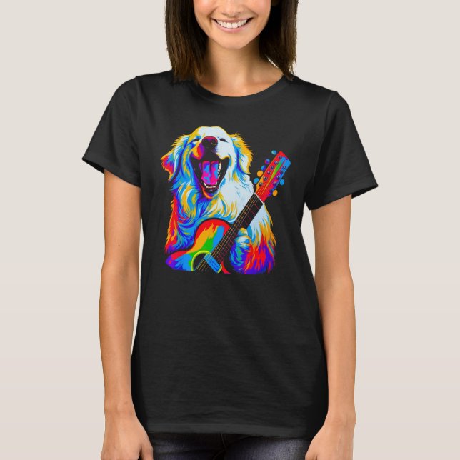 Great Pyrenees Dog Music T-Shirt (Vorderseite)