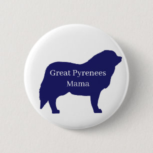 Great Pyrenees-Hundeknopf Button