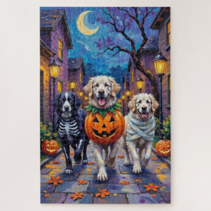 Great Pyrenees Süßigkeiten-oder-Saures-Halloween-K Puzzle