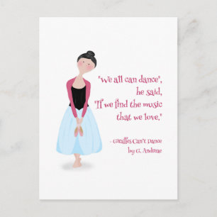 Great Quotations_Dance Postkarte