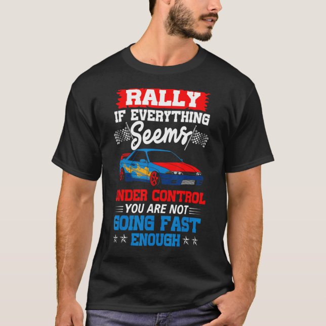 Great Rally Saying Racing Cars Cars  Men Boys T-Shirt (Vorderseite)