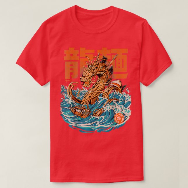 Great Ramen Dragon Off Kanagawa Noodle Japanese Fo T-Shirt (Design vorne)