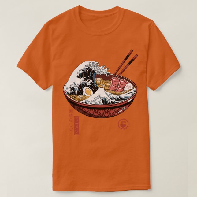 Great Ramen Wave White T-Shirt (Design vorne)