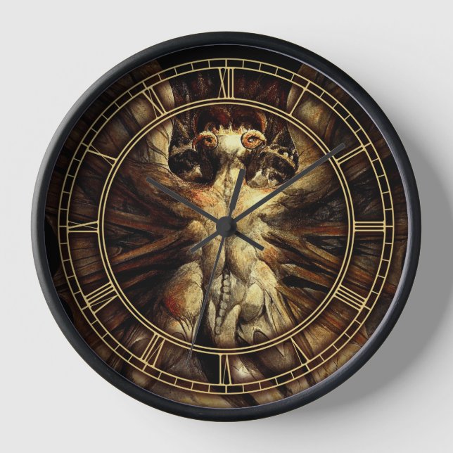 Great Red Dragon Clock Uhr (Vorderseite)