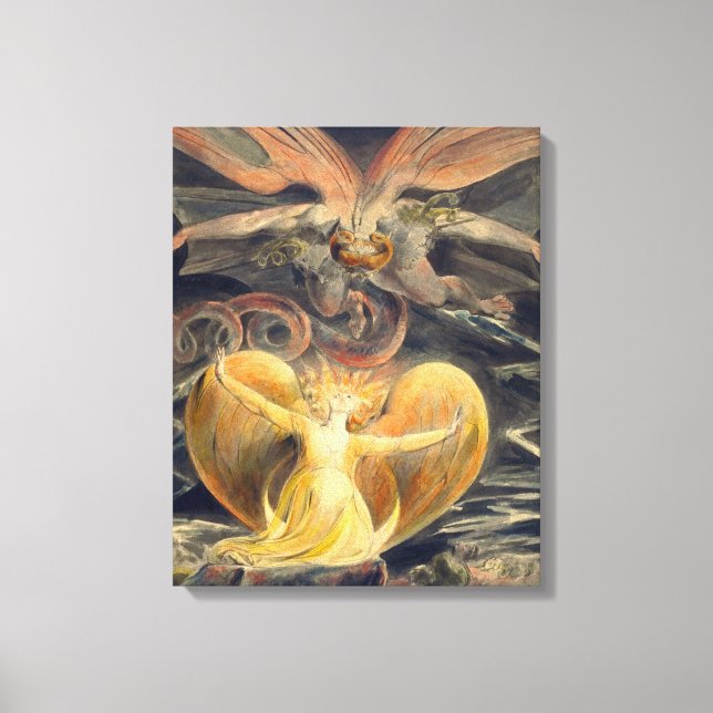 Great Red Dragon von William Blake Leinwanddruck (Vorderseite)