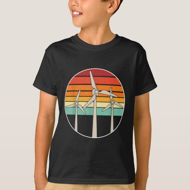 Great Renewind Wind Power Windmill Environ T-Shirt (Vorderseite)