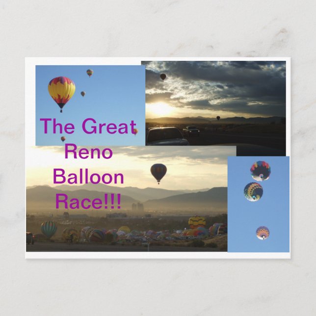 Great Reno Balloon Race! Postkarte (Vorderseite)