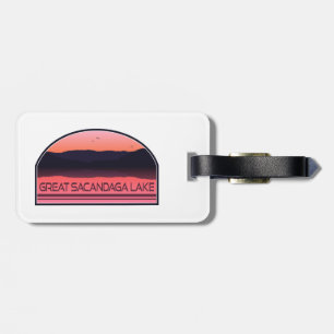 Great Sacandaga Lake New York Red Sunrise Gepäckanhänger